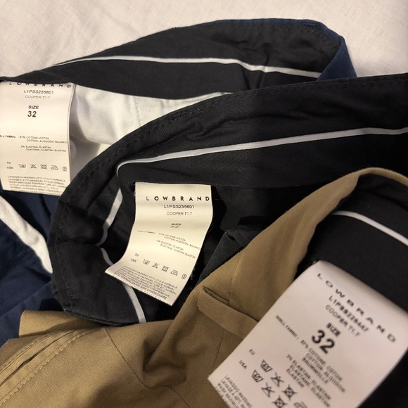 Low Brand Mens Set Cropped Skinny Slim 32 Luxury Cotton Lot 3 Pairs - Picture 3 of 9